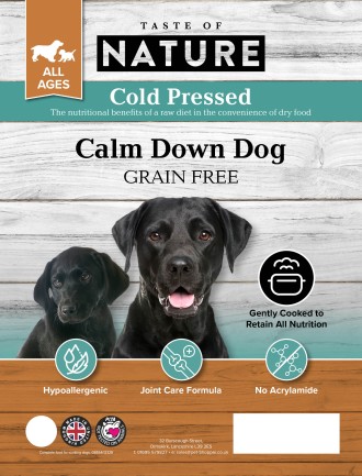 Taste of Nature Calm Down Dog Food (Cold Pressed) 5kg